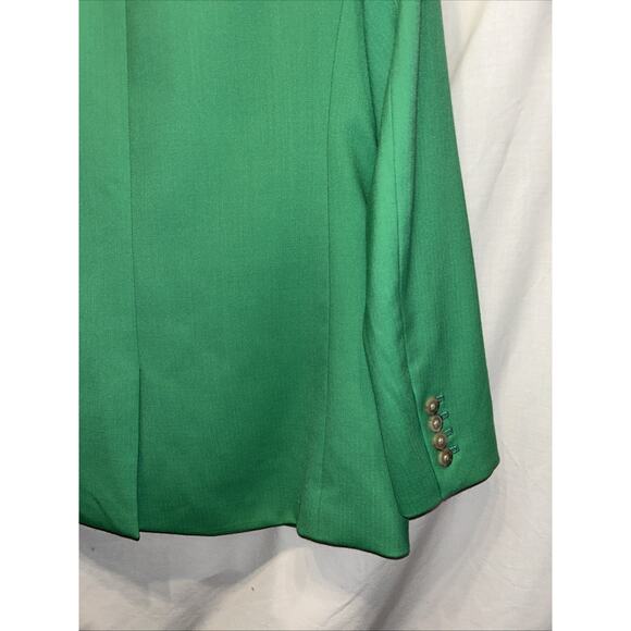 J Crew Willa Blazer Jacket size 2 in Wool Blend Green Career Modern Classic - Picture 12 of 15